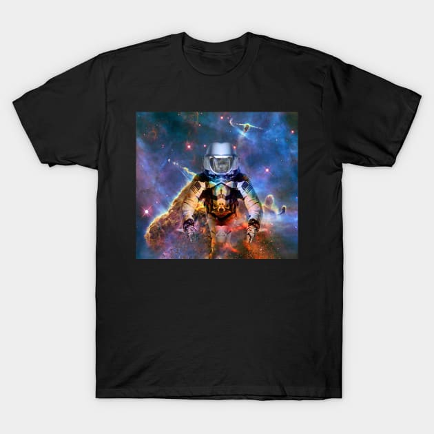 Astronaut Disintegration T-Shirt by icarusismartdesigns